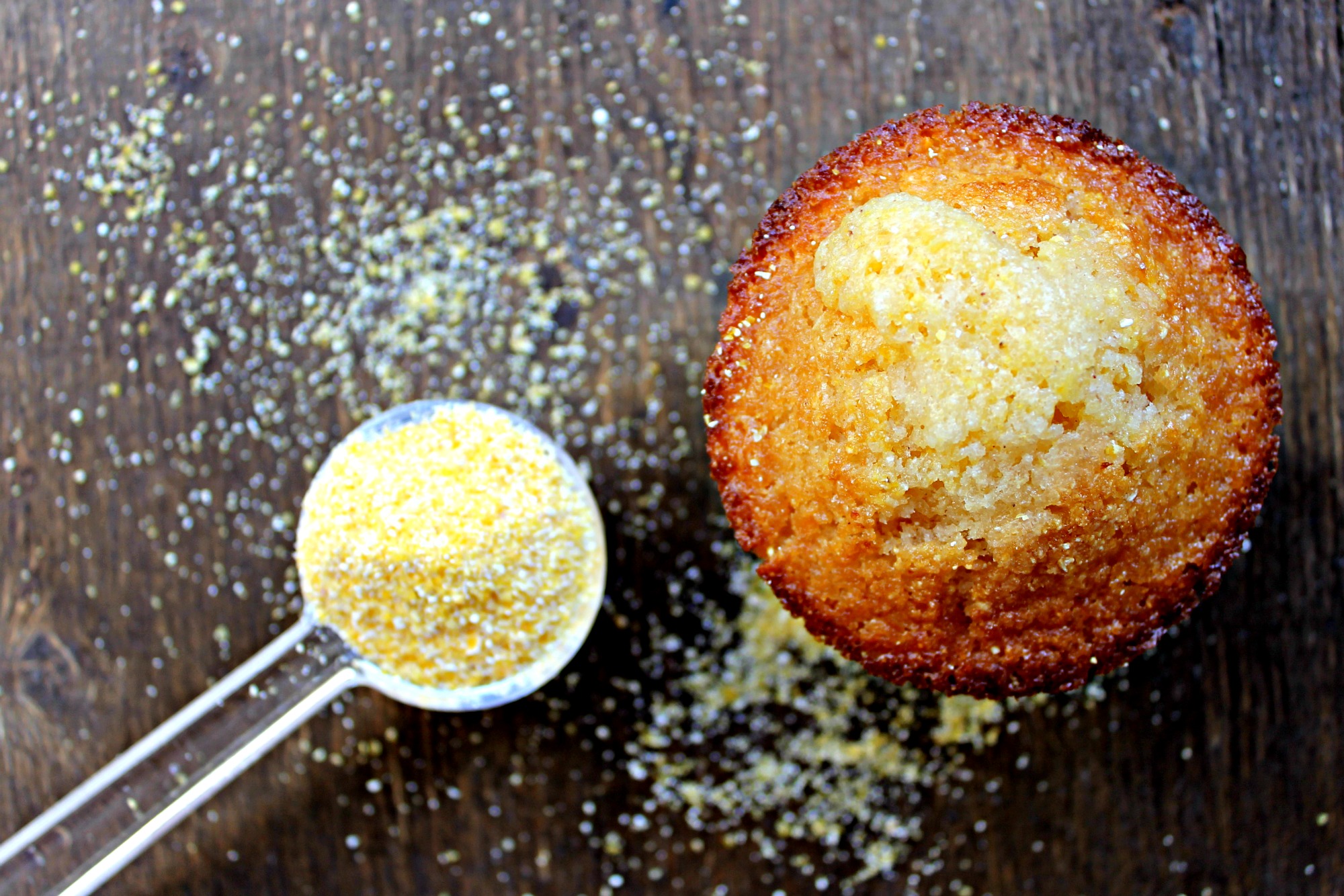 Muffins de Polenta y Miel